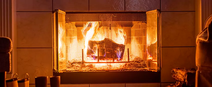 Mendota Hearth Landscape Fireplace Installation in Neenah, Wisconsin
