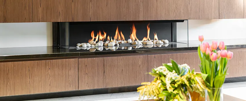 Double-height Fireplace Design Refurbishment in Neenah, Wisconsin