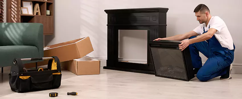 Old Rusted Metal Fireplace Repair And Replacement in Neenah, WI